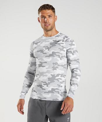 Long Sleeve Męskie Gymshark Element Baselayer Głęboka Szare | PL 4107DFM